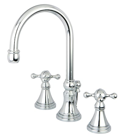 Kingston Brass 8" Widespread Bathroom Faucet, Chrome KS2981KX